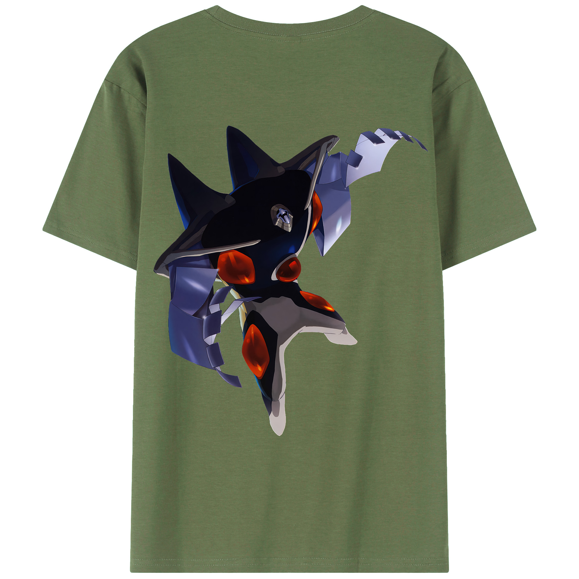 （画像用） EVA 新世紀エヴァンゲリオン 綿100％ メンズ半袖Tシャツ（バックプリント） 通気性